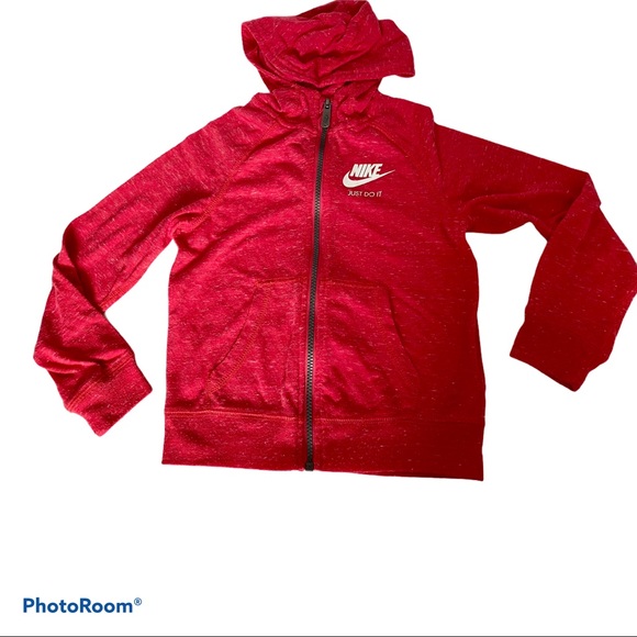 Heather Red Nike Zip Up Hoodie | Poshmark